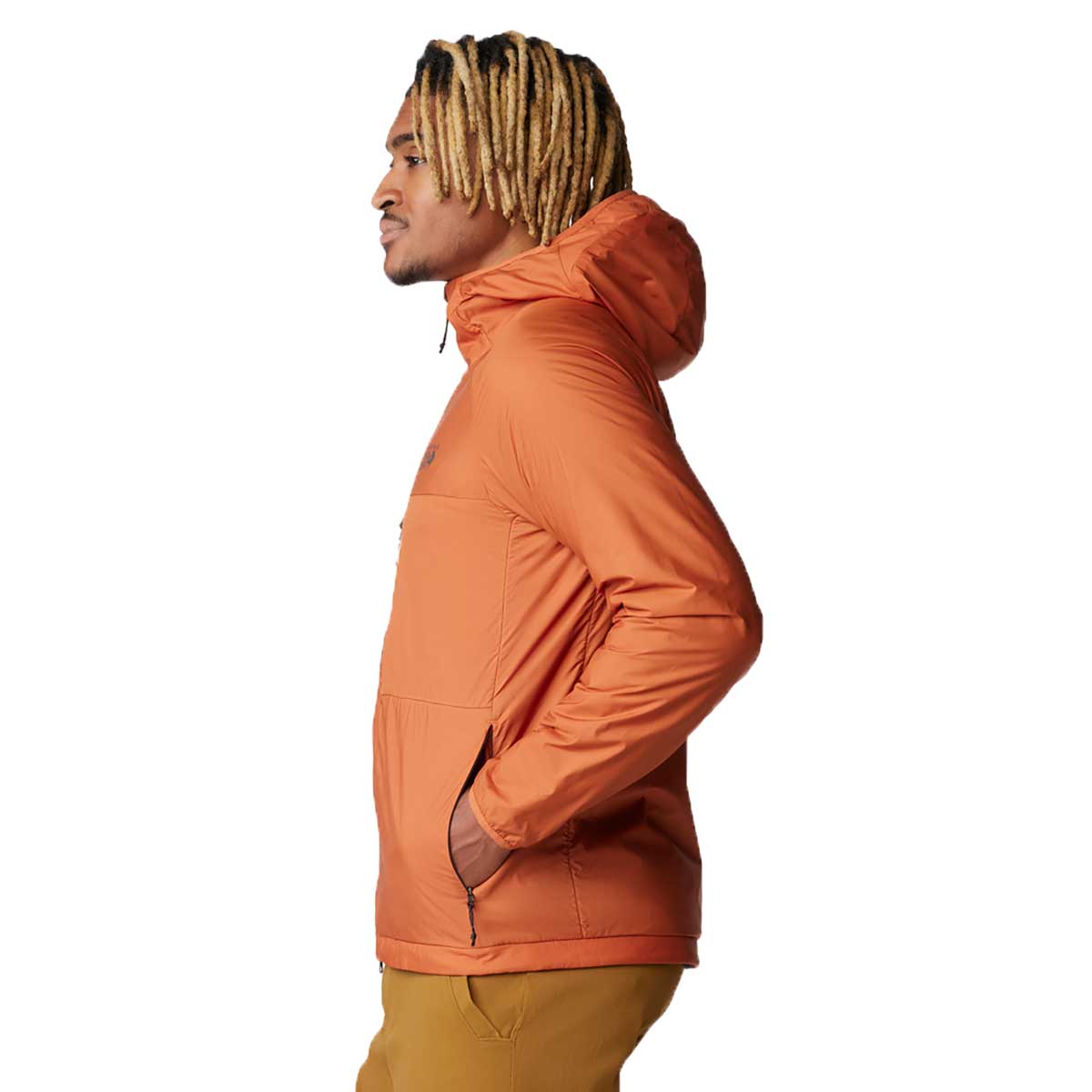 Mountain Hardwear Kor AirShell Warm Hoody Men's in Raw Carnelian